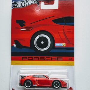Hot wheels 2023 Porsche Series 5 of 6 Porsche 718 Cayman GT4 red HRW60