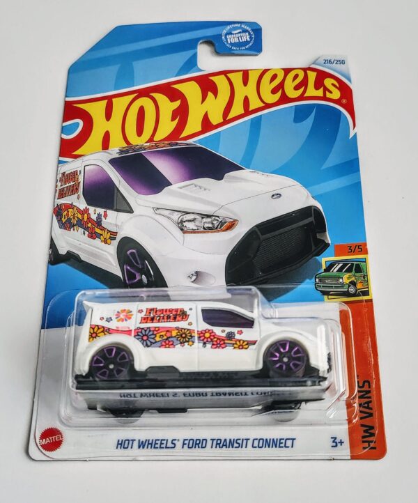 Hot wheels 2024 HW Van's 3 of 5 Hot Wheels Ford Transit Connect white HTF26 (case M Treasure Hunt)