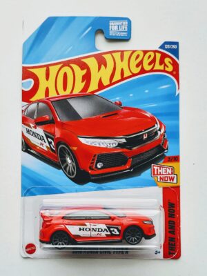 Hot wheels 2025 Then and Now - 2018 Honda Civic Type-R red HYY64