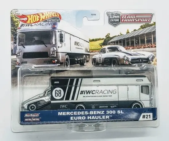 Hot Wheels 2020 Team Transport Euro Hauler w/Mercedes Benz 300 SL GJT43