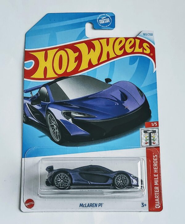 Hot Wheels 2024 Quarter Mile Heroes - 1 of 5 Mclaren P1 lantana purple kroger exclusive HTF65