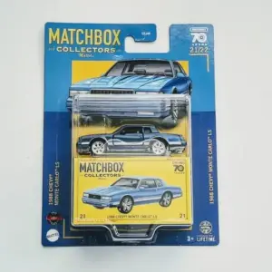 Matchbox 2023 Collector Series 21 of 22 1988 Chevy Monte Carlo blue HJ74