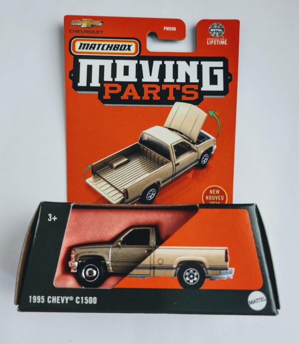 Matchbox 2024 Moving Parts 17 of 54 - 1995 Chevy C1500 brown HVM83