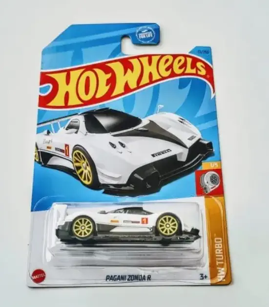 Hot Wheels 2023 HW Turbo 1 of 5 Pagani Zonda R white HKJ36 - JTC