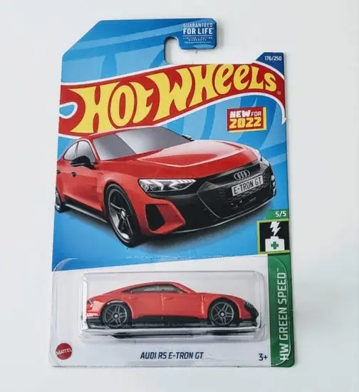 Hot Wheels 2022 HW Green Speed 5 of 5 Audi RS E-Tron GT red