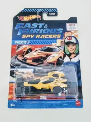 Hot Wheels 2021 Fast &Furious Spy Racers Hyperfin Yellow GRT73