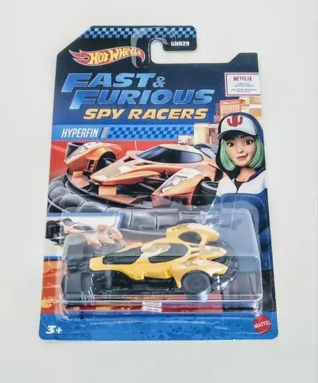 Hot Wheels 2021 Fast &Furious Spy Racers Hyperfin Yellow GRT73