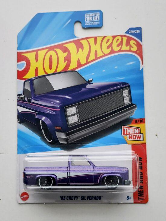Hot wheels 2024 Dollar General exclusive - Then and Now 1983 Chevy Silverado purple HYY24