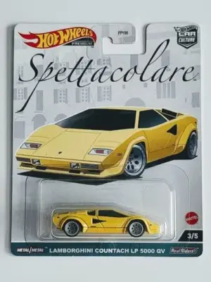 1c4c8579-1000003020-scaled-1.webp Hot wheels 2023 Car Culture Spettacolare 3 of 5 Lamborghini Coutach LP 5000 QV yellow HCK47