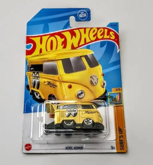 Hot Wheels 2023 Surfs Up 2 of 5 Kool Kombi yellow Moon Eyes HKJ33