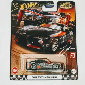 Hot wheels Premium 2024 Boulevard Mix V 96 of 100 - 2021 Toyota GR Supra black (Larry Chen) HRT56