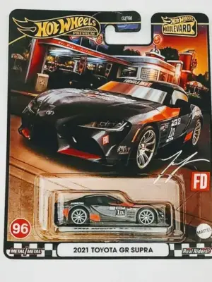 Hot wheels Premium 2024 Boulevard Mix V 96 of 100 - 2021 Toyota GR Supra black (Larry Chen) HRT56