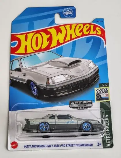Hot wheels 2023 Zamac 3 of 16 - Retro Racers Matt and Debbie Hays 1988 Pro Street Thunderbird