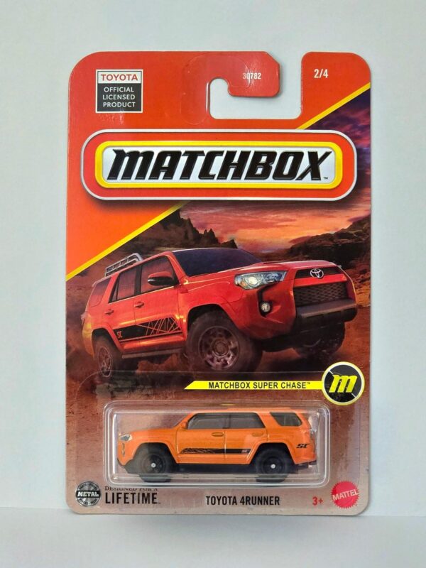 Matchbox 2025 Mix 4 Super Chase - Toyota 4Runner orange JPB68