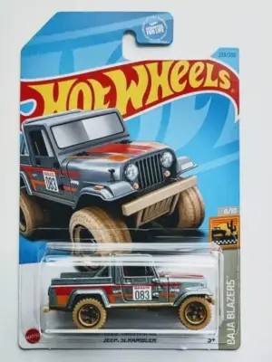 Hot Wheels 2023 Baja Blazers 8 of 10 Jeep Scrambler gray HKG78