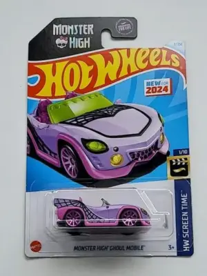 1f7a9114-1000006475.webp Hot wheels 2024 HW Screen Time 1 of 10 Monster High Ghoul Mobile purple HRY45