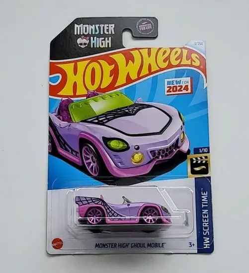 1f7a9114-1000006475.webp Hot wheels 2024 HW Screen Time 1 of 10 Monster High Ghoul Mobile purple HRY45