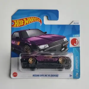 Hot Wheels 2024 HW J-Imports 1 of 10 Nissan Skyline RS KDR30 purple HTC40 short card