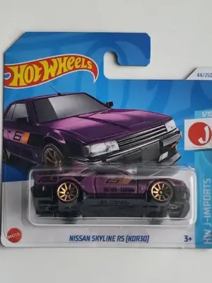 Hot wheels 2024 HW J-imports 1 of 10 Nissan Skyline RS KDR30 purple HTC40 short card