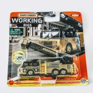 Matchbox 2021 Working Rigs Pierce Velocity Aerial Platform Fire Truck (Snake Bend Fire Department) GWG41 Matchbox 2021 Working Rigs Pierce Velocity Aerial Platform Fire Truck (Snake Bend Fire Department) GWG41