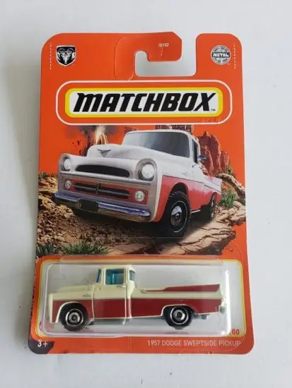 Matchbox 2021 MBX off Road 2 of 100 - 1957 Dodge Sweptside Pickup red GVX22
