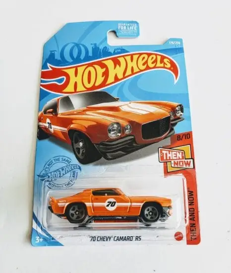 Hot Wheels 2021 Then and Now 1970 Chevy Camaro RS orange GTB37
