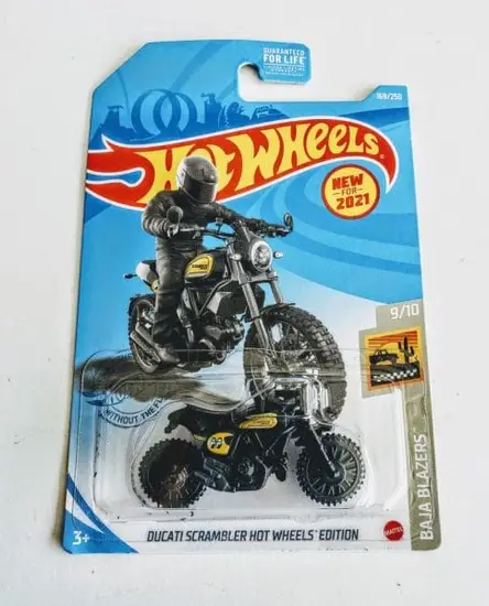 Hot Wheels 2021 Baja Blazers Ducati Scrambler Moon Eyes Hot Wheels Edition GRX24