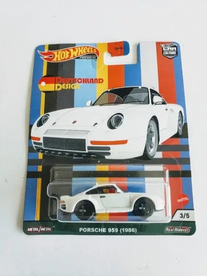 Hot Wheels 2021 Car Culture  Deutschland Design  3 of 5 Porsche 959 (1986) white GRJ70