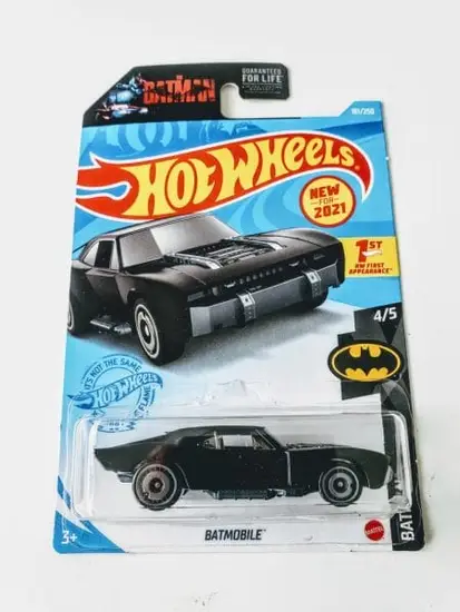 Hot Wheels 2021 Batman-  Batmobile (From 2021 The Batman Movie) GRX23 Black matte