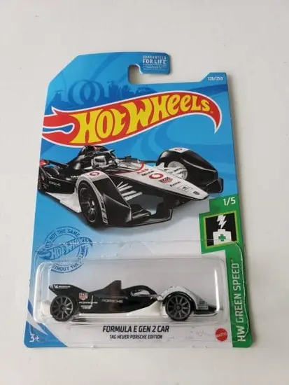 Hot Wheels 2021 HW Green Speed Formula E Gen 2 Car Black (Tag Heuer Porsche Edition)