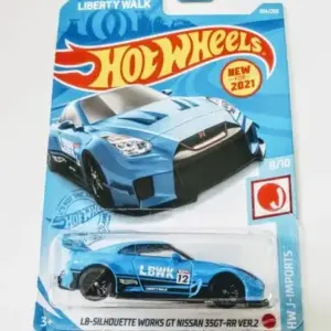 Hot Wheels 2021 HW J-Imports 8 of 10 LB-Silhouette Works GT Nissan 35GT-RR Ver.2 (LBWK) blue GRX63