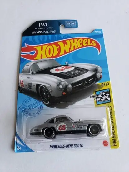 Hot Wheels 2021 HW Speed Graphics Mercedes 300 SL Gray-IWC Racing