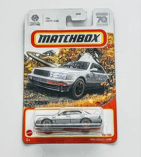 Matchbox 2023 - 93 of 100 MBX Highway 1994 Lexus LS400 grey 70th special edition HKW84