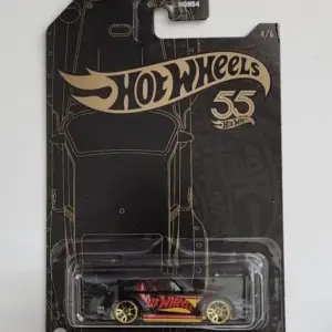 Hot Wheels 2023 55th Anniversary Mix 2 - 4 of 6 Porsche 993 GT2 black and chrome HLK06