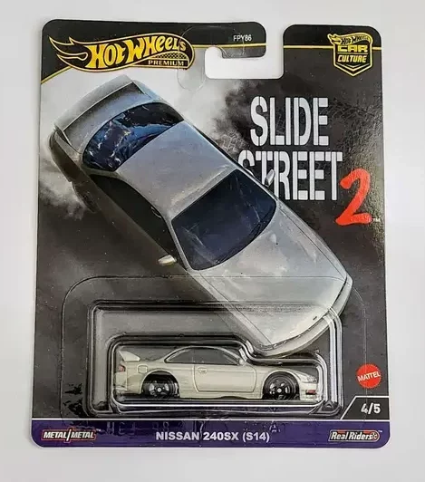 Hot wheels Gold Premium 2024 Car Culture Slide street FPY86-959H - 4 of 5 Nissan 240SX (S14) gray HKC83