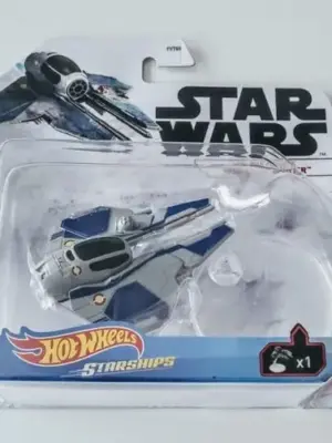 Hot Wheels 2021 Star Wars Starships Clone Wars  Obi-Wan Jedi Starship Eta-2-Actis GWV35