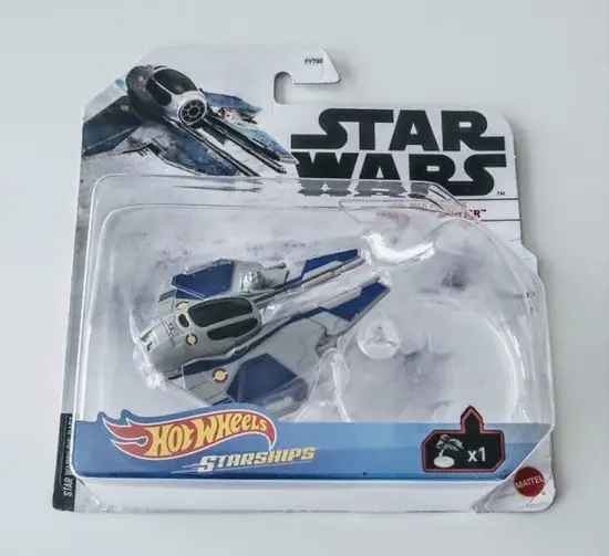 Hot Wheels 2021 Star Wars Starships Clone Wars  Obi-Wan Jedi Starship Eta-2-Actis GWV35