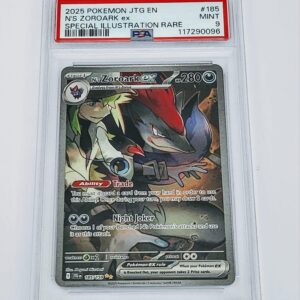 Pokemon Journey Together EN 185 Ns Zoroark Special Illustration Rare graded PSA 9 authenticated