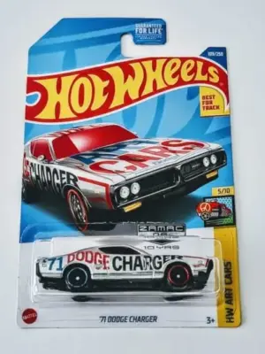 Hot Wheels 2022 HW art 5 of 10 1971 Dodge Charger Zamac HCY31