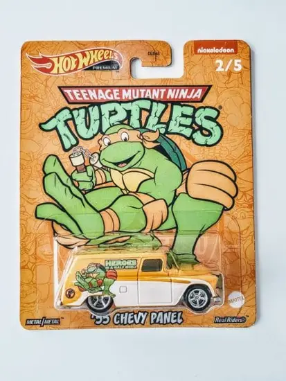 Hot Wheels 2022 Pop Culture Mix Teenage Mutant Ninja Turtles 2 of 5 - Chevy Panel HCN88