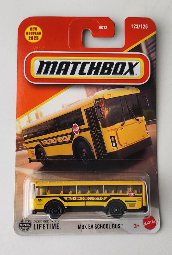 Matchbox 2025 - MBX EV School  Bus yellow JBN74