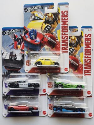Hot wheels 2024 Silver series - Transformers complete set of 5
