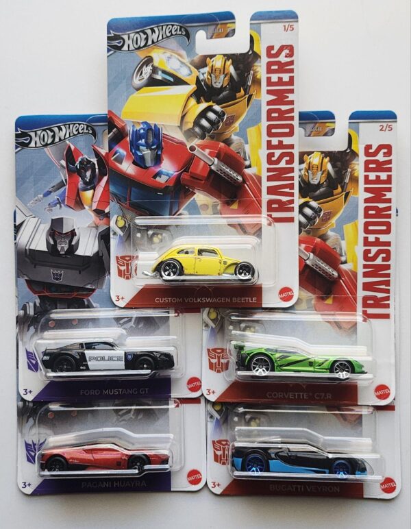 Hot wheels 2024 Silver series - Transformers complete set of 5