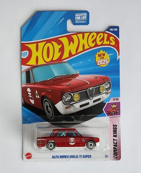 Hot wheels 2025 Compact Kings 5 of 5 Alfa Romeo Giulia TI Super red