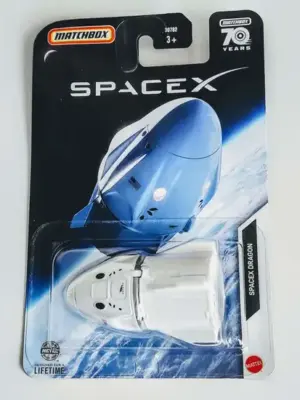 Matchbox 2023 Space X Dragon Shuttle white