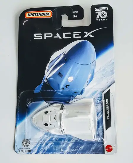 Matchbox 2023 Space X Dragon Shuttle white