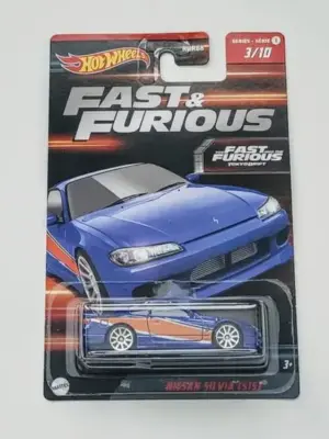 Hot Wheels 2023 Fast & Furious mix 1 - 3 of 10 Nissan Silvia S15 blue/red HNR93 (walmart exclusive)