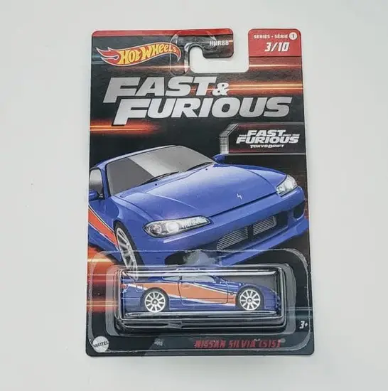 Hot Wheels 2023 Fast & Furious mix 1 - 3 of 10 Nissan Silvia S15 blue/red HNR93 (walmart exclusive)