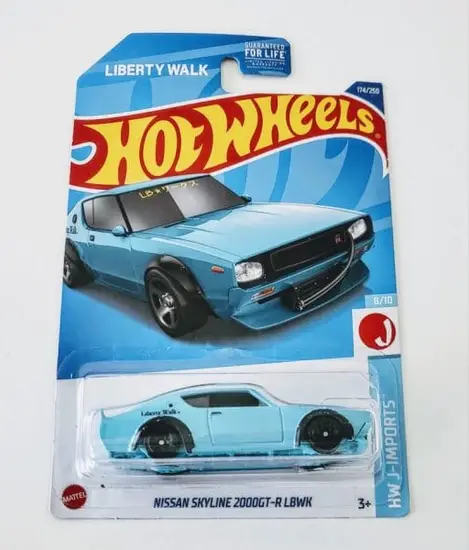 Hot Wheels 2022 HW J-Imports 8 of 10 - Nissan Skyline 2000GT-R LBWK blue HCW32