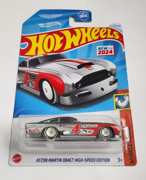 Hot Wheels 2024 Muscle Mania 5 of 5 Aston Martin DB4GT High-Speed Edition Zamac HRY86